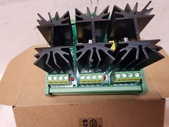 CZH-LABS DIN Rail Mount Solid State Relay SSR Module, 3 Channels 4~32VDC, 120/2