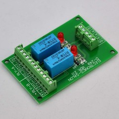 Electronics-Salon 2 DPDT Signal Relay Module Board, DC 5V Version, for Arduin…