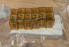 Lot of 6 FINDER 95.85.3 & 40.52 POWER RELAY WITH SOCKET BASE