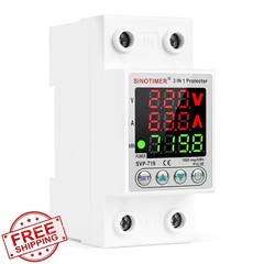 SINOTIMER 63A 220VAC Surge Protector Relay DIN Rail