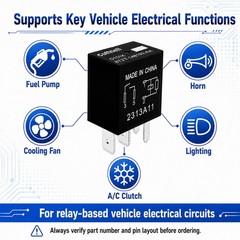 6Pack 8T2T14B192AA Automotive Relay 12V 40A 4Pin