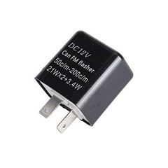 2 Pin Flasher Relay 12V Flash Adjustable Compatible LED Electronic fix CAR Mo…