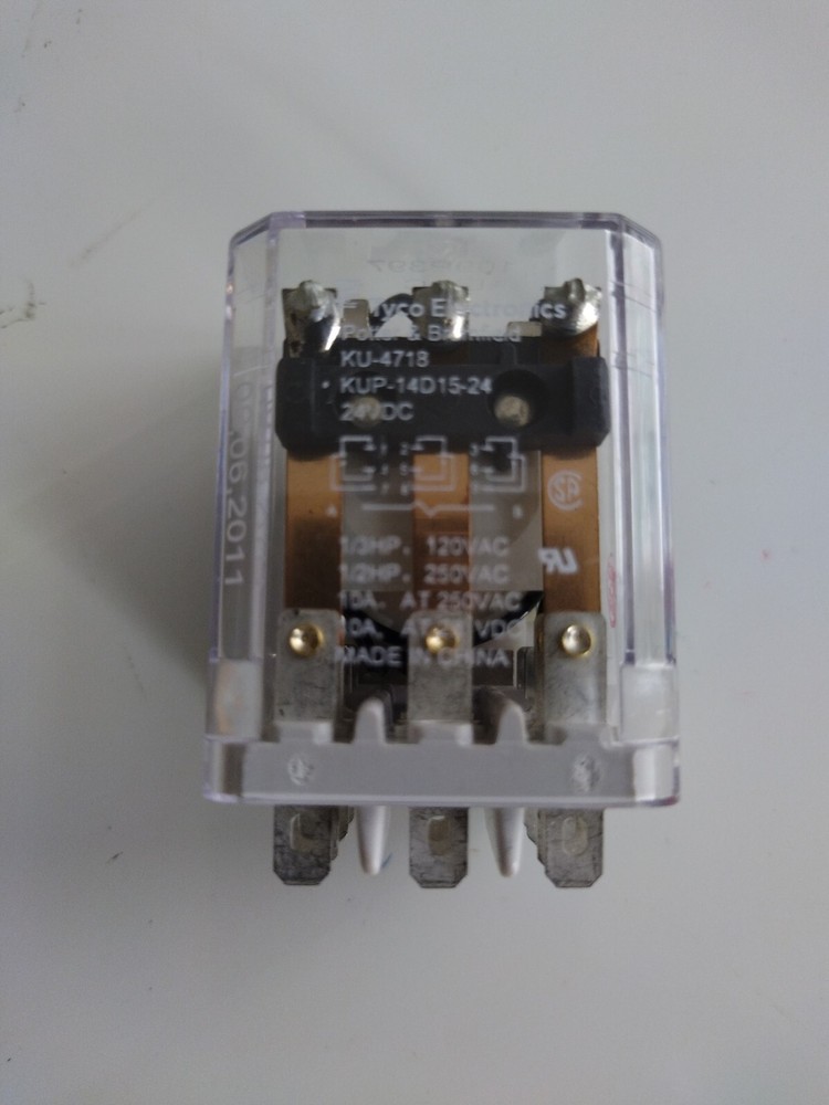 TYCO ELECTRONICS KU-4718 POTTER & BRUMFIELD KUP-14D15-24 24VDC 109P397 REV C