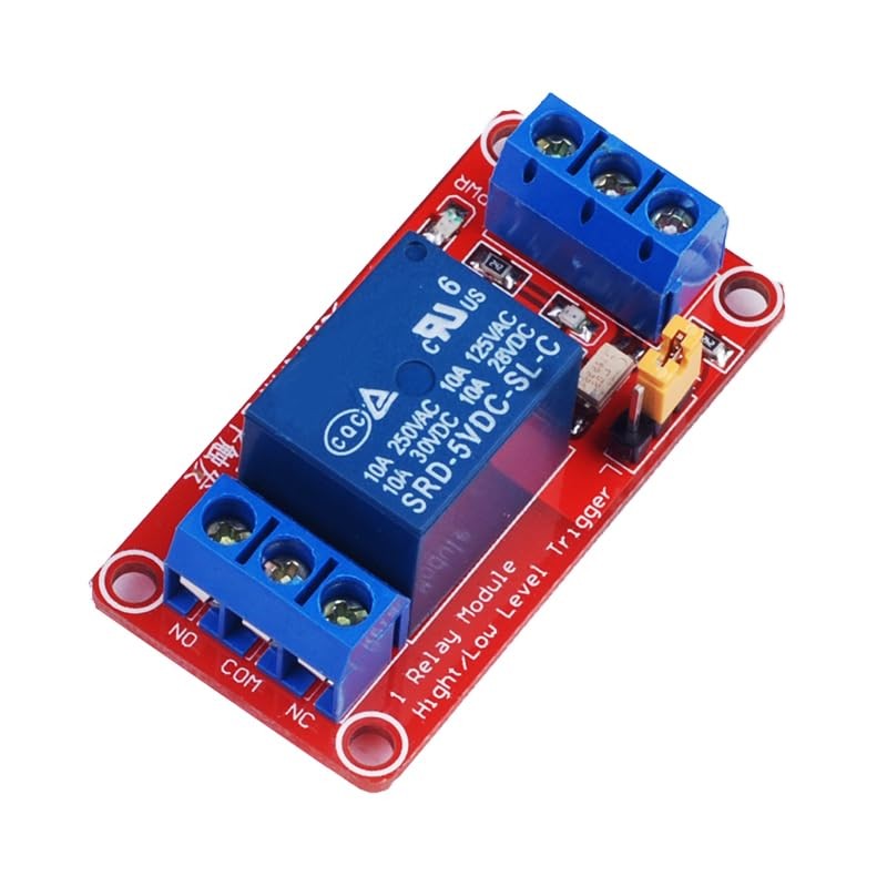 ShillehTek 1-Channel 24V Relay Module – High & Low Level Trigger Relay Contro…