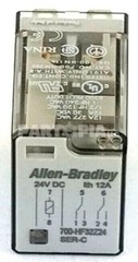 Allen Bradley 700-HF32Z24 Square Base Relay, 10A, DPDT, 24VDC Coil, Series C
