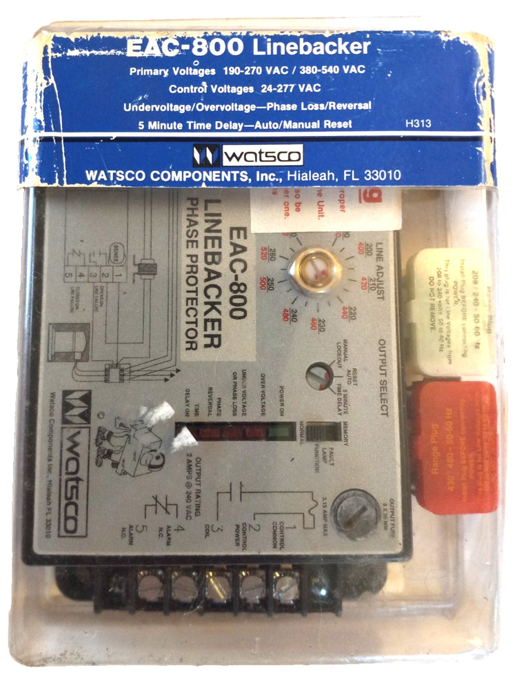 WATSCO COMPONENTS EAC-800 Linebacker Phase Protector NEW