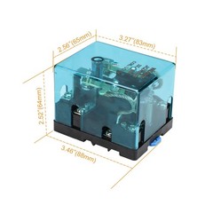 High Power Relay JQX-62F-2Z, Coil Voltage DC 12V 80A, DPDT 2NO 2NC, Electronm…