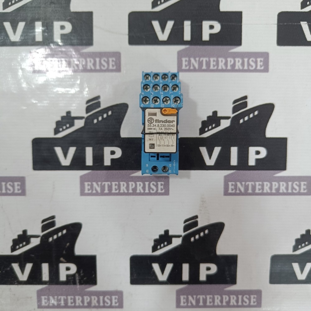 FINDER 55.34.8.230.0040 RELAY WITH BASE 94.04 FREE FAST SHIPPING