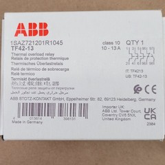 ABB TF42-13 Thermal Overload Relay, 3 Pole, 10-13A, 1SAZ721201R1045 – NEW