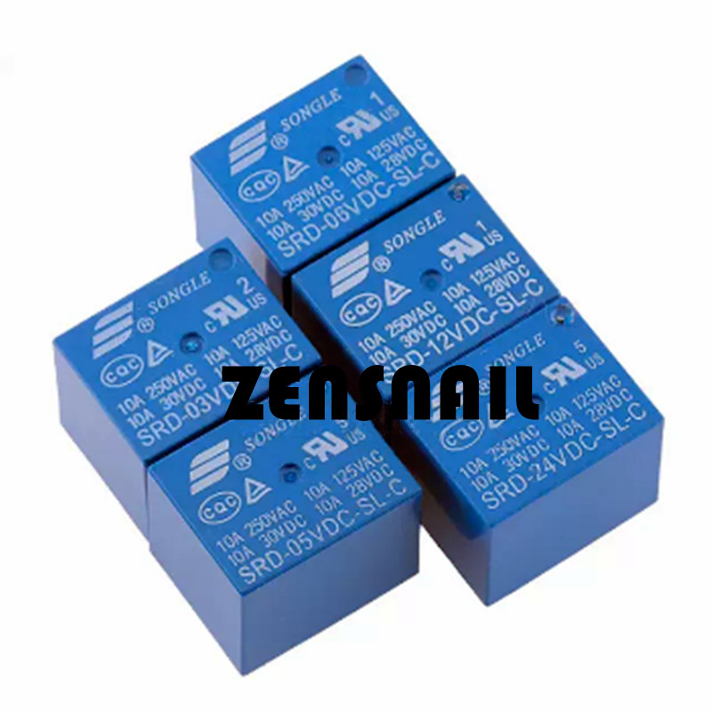 50PCS SRD-06VDC-SL-C RELAY 6VDC 10A 5PINS NEW