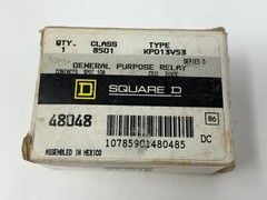 Square D Co. 8501KPD13V53 Round Plug In Power Relay 24V 10A Series 0 3P