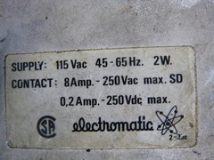 Electromatic S-113166-120 Combi Recycler 115VAC 45-65Hz 2W USED