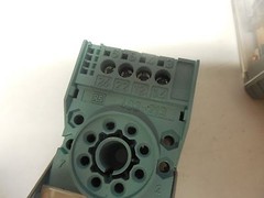 RS RELAY 345-886 24Vdc 10A A AMP 8 PINS 345886 w/ 403-213 BASE