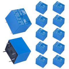 Mini Power Relay 12pcs 5V DC PCB Mount 5 Pin Electrical Relay Set