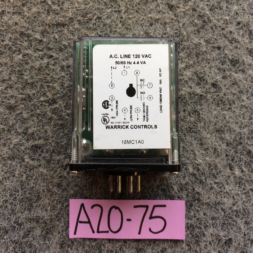 NEW TAKEOUT – NTO – Warrick Controls 16MC1A0 General Purpose Relay (120V)
