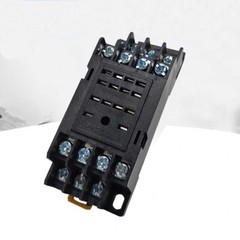 10PC MY4NJ 12/24V 110/220V Coil Power Relay DIN Rail Mounted 14Pin W/Base PYF14A