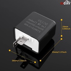 12V Speed Adjustable LED Electronic Flasher Relay – Perfect for Cars and Bikes
