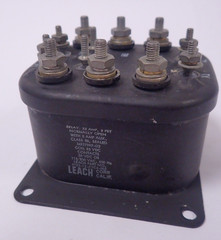 LEACH CORP 9123-1Z-C7C4-002 / MS27997-D2 RELAY 25AMP 3 PST MILITARY GRADE