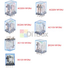 MY2NJ/MY3NJ/MY4NJ AC220/110V DC24/12V 8Pin-14Pin 11Pin 11feet Coil Power Relay