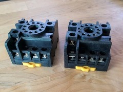 Lot of 2: OMRON PF113A-E 11-Pin Octal Relay Sockets