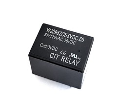 WJ0982CS3VDC.60 CIT RELAY AND SWITCH DPDT SEALED RELAYS