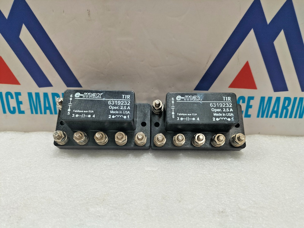 E-max 6319232 TIR Trip Indication Relay 2.5A- LOT OF 2 PCS