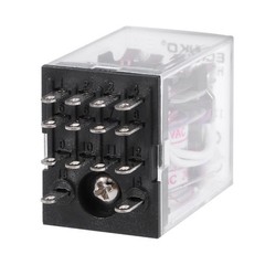 HH54P AC 24V Coil 4P4T 14 Pin Electromagnetic Power Relay Red LED with socket