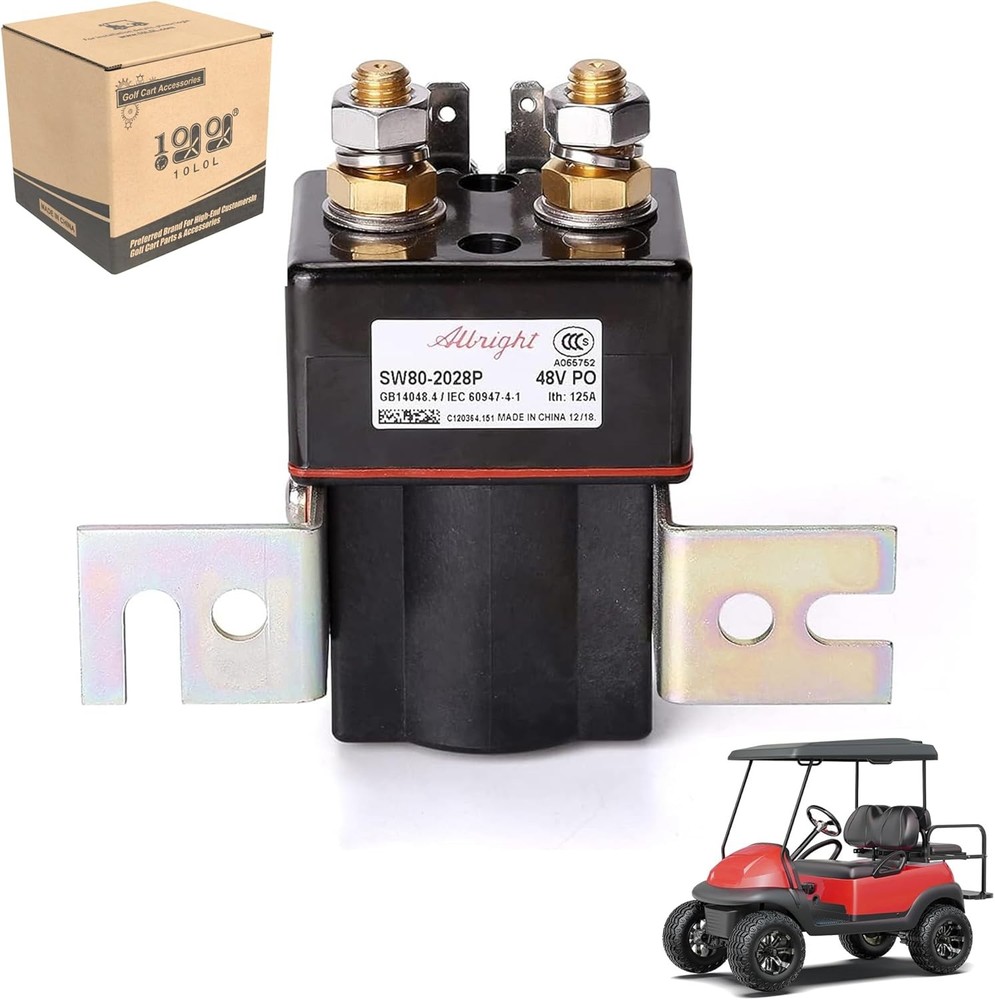 Albright Solenoid 48 Volt, 4 Terminal Solenoid for Club Car DS & Precedent 20…