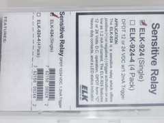 ELK-924 Sensitive Relay Module DPDT 12/24 VDC w/ 1.2 mA Trigger – Open Box