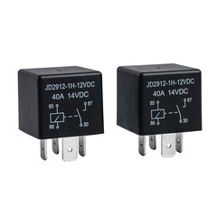 2 Pack Car Relay 4 Pin 12V 40 Amp Model No : JD2912-1H-12VDC 40A 14VDC, Car R…