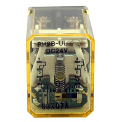 10PCS For Intermediate Relay 10A 240VAC 8Pins DPDT RH2B-UL DC24V 24VDC