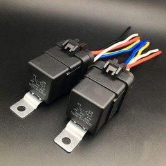 New 2 PCS New Trim & Tilt Relay Plug Socket Cook Mfg 7493 12V 80amp P/N 1197493