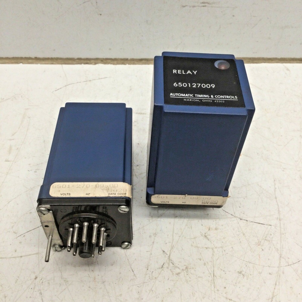ATC 650127009 Automatic Timing & Controls Relay, 6501-270-09-00 (LOT of 2)