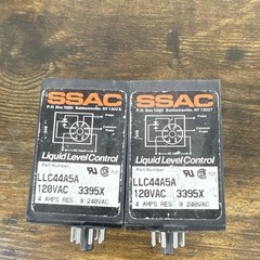 SSAC Liquid Level Control Relay LLC44A5A 120V AC Coil 8-Pin 4A 2pk
