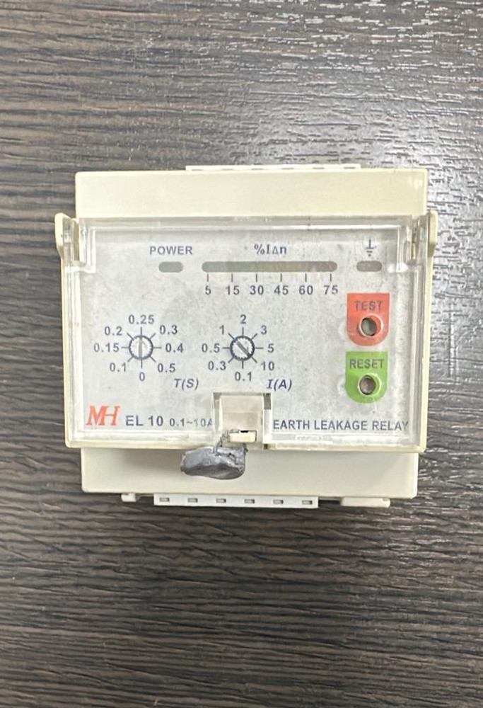 MH EL 10 0.1~10A Earth Leakage Relay ML40704