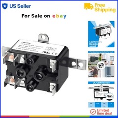 4 Pack 24V Fan Relay Replacement AC Switch SPST Certified HVAC Furnace