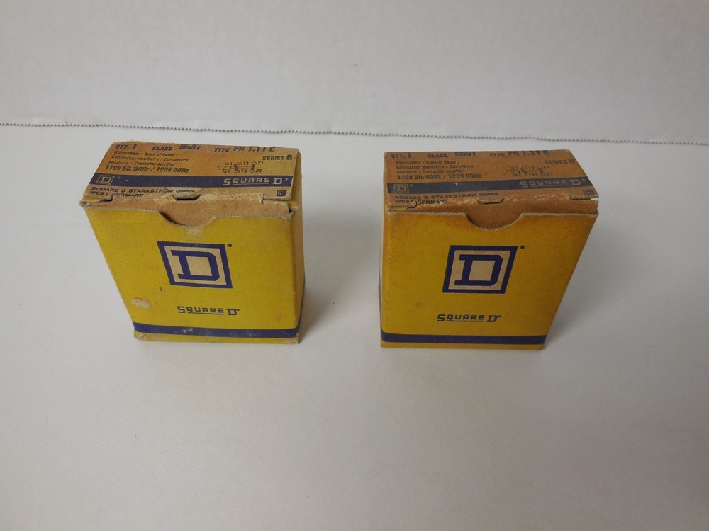 Square D PR1.11E 2-Pole Relay (1-Pole N.O., 1-Pole N.C.) 120V Coil – NEW