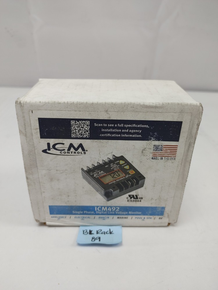 ICM ICM492C-LF Digital Single-Phase Line Voltage Monitor