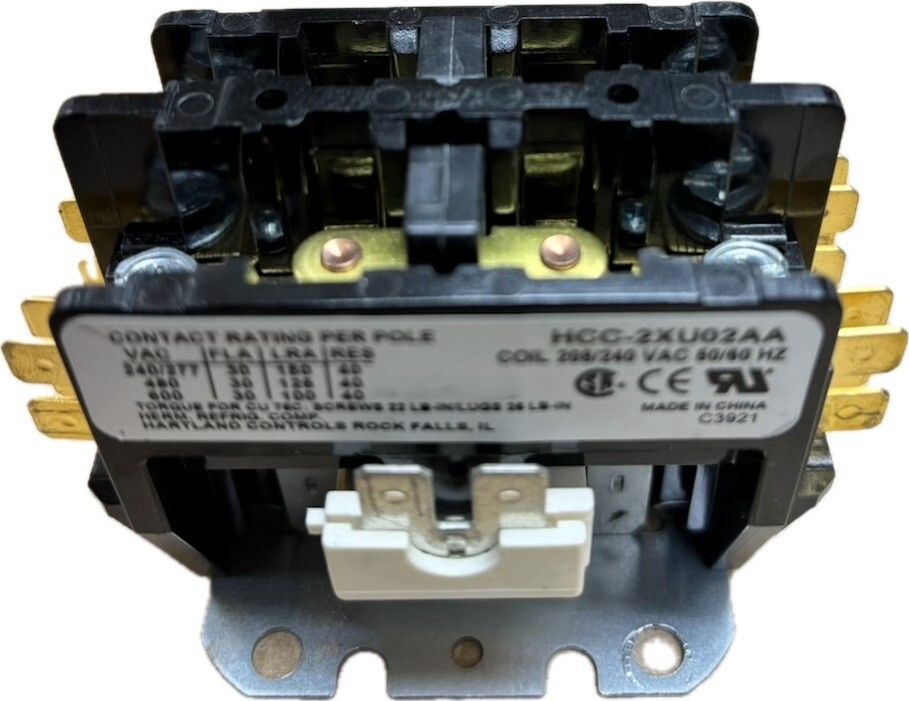 Relay Double Pole-Single Throw 30 Amp 240 Volt (Coil 240 Volt)