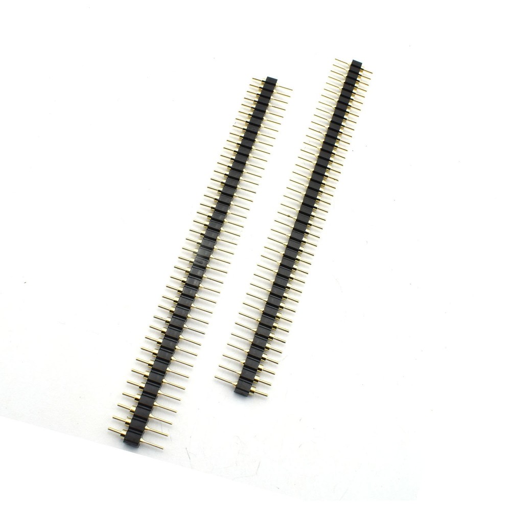 10pcs 2.54mm Male Breakable Pin Header Strip 40Pin 1x40P Single Row Straight …