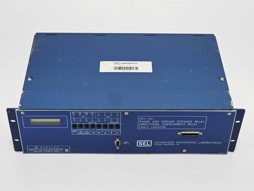 SCHWEITZER SEL-321 321114256HNB1X4 PHASE & GROUND DISTANCE RELAY 125VAC 50/60 HZ