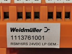 WEIDMULLER 1113761001 RSM 16RS 24VDC GEM INTERFACE MODULE W/ RELAY-NEW W/OLD BOX