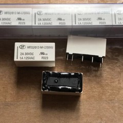 10Pcs HFD2/012-M-L2 12V Coil Bistable Latching Relay DPDT 2A 30VDC