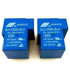 2Pcs Songle SLA-12VDC-General Purpose Relay 5Pins 30A