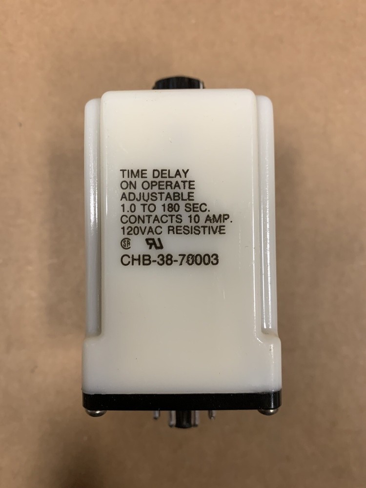 POTTER & BRUNFIELD CHB-38-70003 Adj. Time Delay Relay DPDT 1 to 180 Sec 120 volt