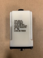POTTER & BRUNFIELD CHB-38-70003 Adj. Time Delay Relay DPDT 1 to 180 Sec 120 volt