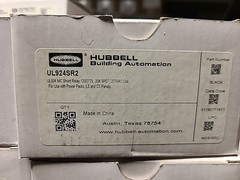 New Hubbell UL924SR2 Shunt Relay 120/277V 20A LX CX Panel