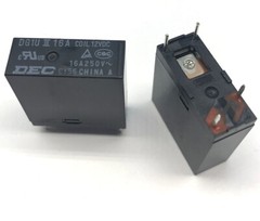 5PCS DEC TYPE DG1U-12VDC Power Relay 4Pin 16A 250V