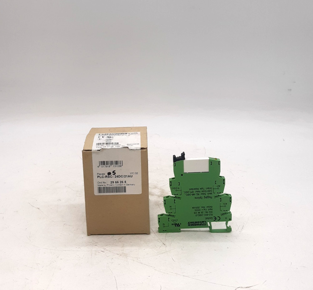 Phoenix Contact PLC-RSC-24DC/21AU Relay Module – Box of 5