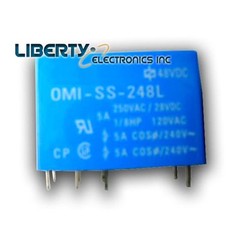 New RELAY DC 48V 10A – 8 PIN DPDT – model: OMI-SS-248L